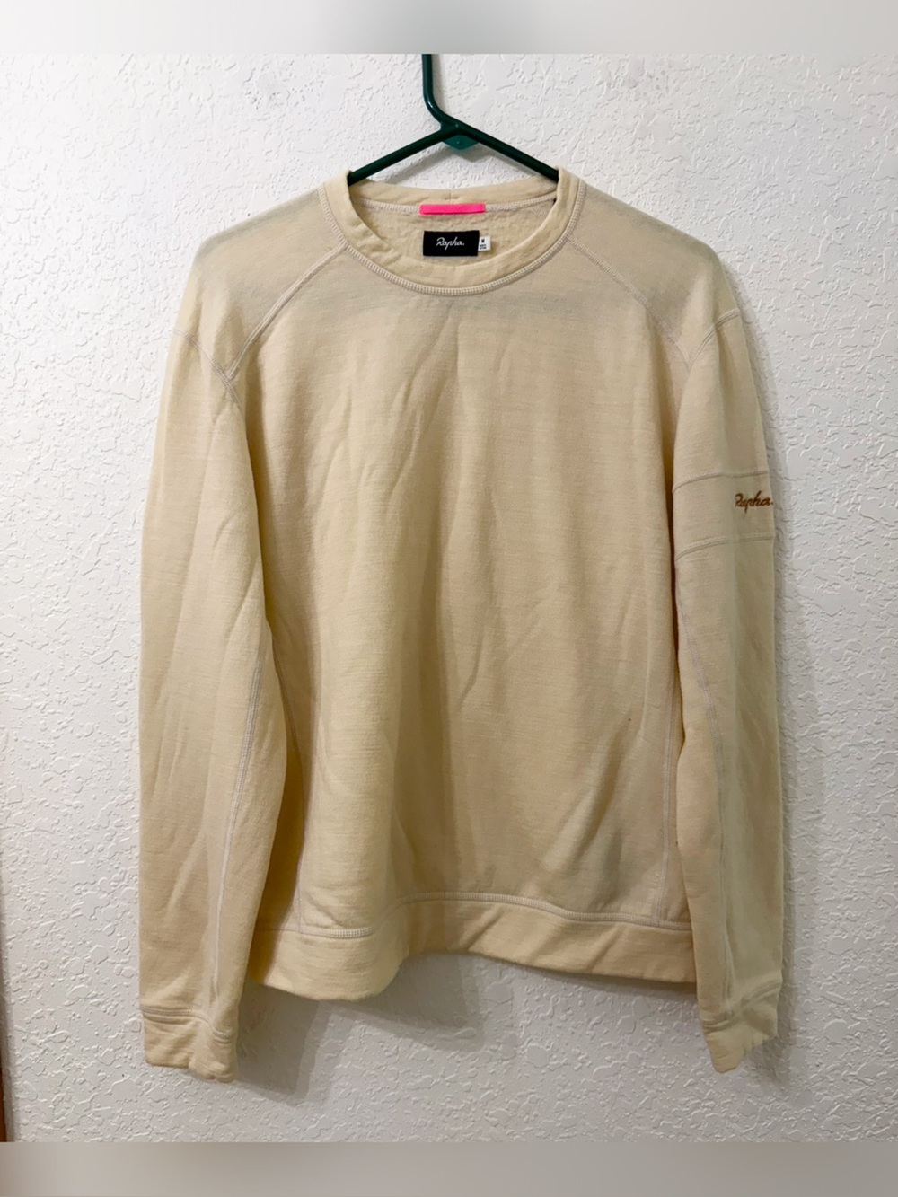 Rapha Merino Wool Long Sleeve Crew Sweatshirt - M